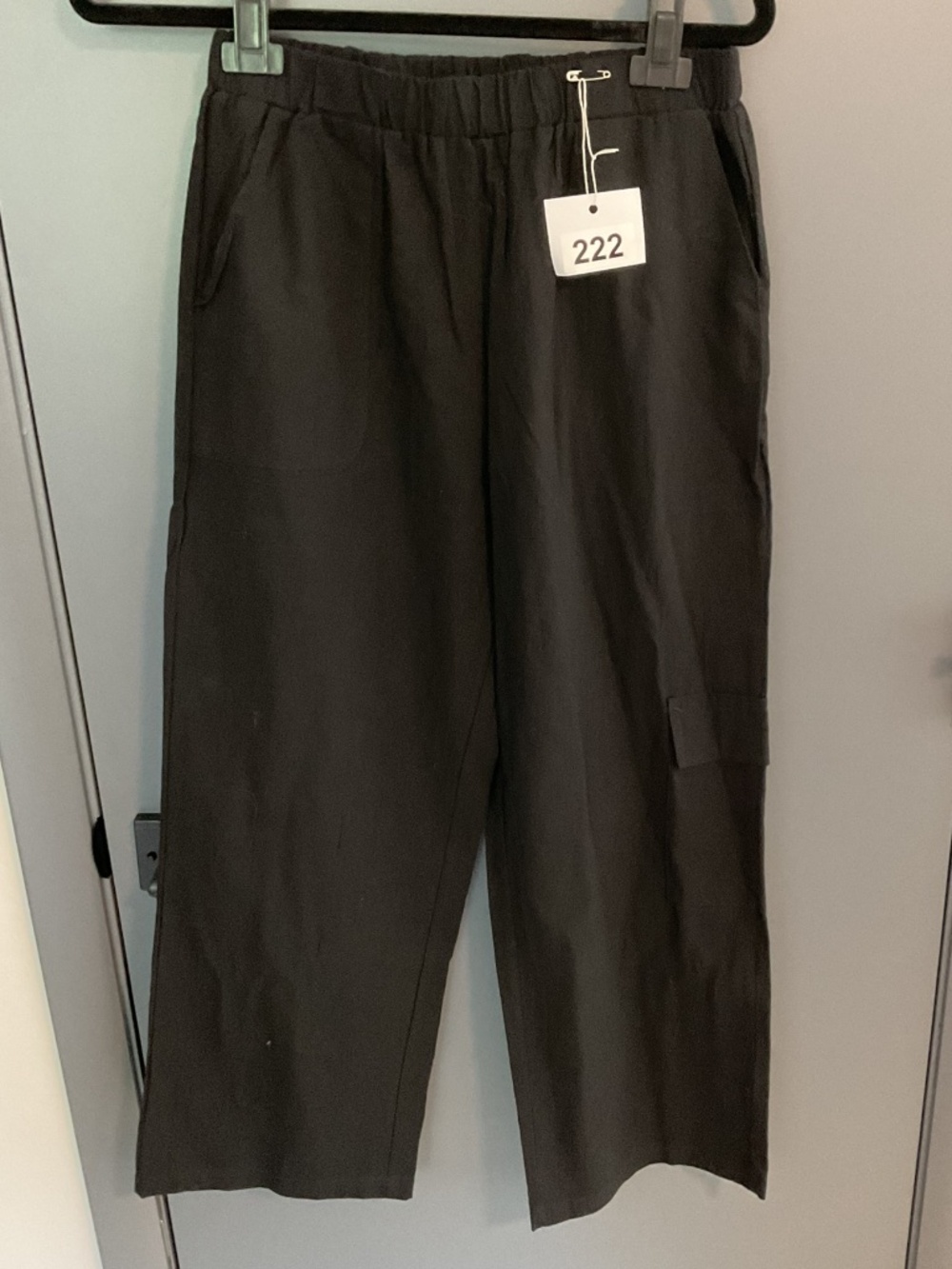 Simple classy black cotton pants